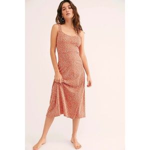Free People Lorelai Daisy Print Midi Dress NWOT